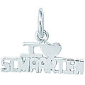 Sterling Silver 'I Love St. Maarten' Charm