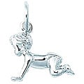 Sterling Silver Crawling Baby Charm