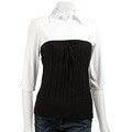 Nouveaux Women's Layered Cable Knit Top