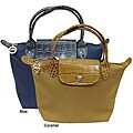 Longchamp Planetes Small Crocodile Accent Bag