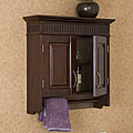 Rosser Espresso Wall Cabinet