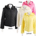 Black Rivet Women's Quilted Detachable-hood Jacket