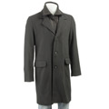 Black Rivet Men's Mock Vest Overcoat