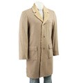 Black Rivet Men's Brown Herringbone Overcoat