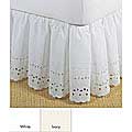 Fresh Ideas Eyelet Lauren Ruffled 14-inch Bedskirt