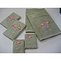 Flamingo Garden 6-piece Towel Set