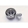 Paderno 6-piece Heart Dough Cutters