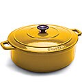 Chasseur 1.75-quart Yellow Cast Iron Dutch Oven
