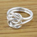 Sterling Silver Reef Knot Ring (Mexico)