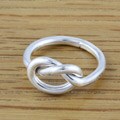 Sterling Silver Overhand Knot Ring (Mexico)