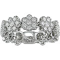18k Gold 1 5/8ct TDW Diamond Flower Flexible Ring (G-H, SI)