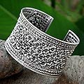 Sterling Silver 'Jasmine Meadow' Bracelet (Thailand)