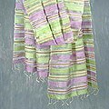 Silk 'Pastel Splendor' Shawl (India)