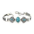 Sterling Silver 'Morning Lotus' Bracelet (Indonesia)