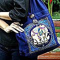Cotton 'Lucky Elephant' Handbag (Thailand)