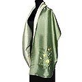 Silk 'Yellow Roses' Shawl (Thailand)