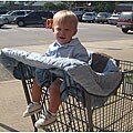 Baby Boy Blue Grocery Cart Cover