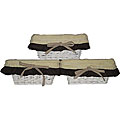 French Vanilla White Storage Baskets (Set of 3)