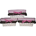Pam's Petals Chocolate Storage Baskets (Set of 3)