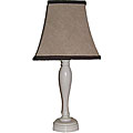 Mocha Lamp with White Base
