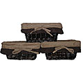 Mocha Chocolate Storage Baskets (Set of 3)