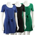 Essentials by A.B.S Women's Tie-front Sheath Dress