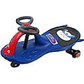 Blue Police Roller Coaster Ride-on Car