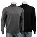 Toscano Men's Italian Merino Wool Turtleneck Sweater