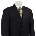 Studio Milano Men's Navy Stripe 2-button Suit