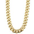 14k Gold over Silver 26-inch Miami Cuban Chain