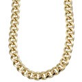 14k Gold over Silver 30-inch Miami Cuban Chain