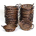 Walnut Small Wicker Gift Basket (set of 24)