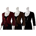 C. C. Couture Women's Sequin Front-tie Shrug