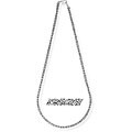 14k White Gold Overlay 18-inch Mini Byzantine Chain