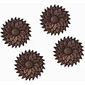 Flower Wall Decor/ Stepping Stone (Set of 4)
