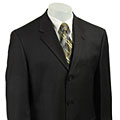 Bill Blass Men's Black Weave Wool Suit