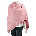 Himalaya Trading Co. Pink Metallic Pashmina Shawl