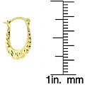 10k Yellow Gold Hoop Earrings