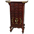 Oriental-style 18-drawer Telephone Table (China)