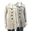 Dolce Cabo Women's Oversized Button Sweater Coat