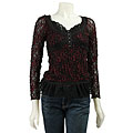 Kay Celine Women's Long-sleeve Lace Top