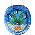 Trimmer Polyresin Dolphins Toilet Seat