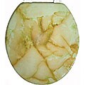 Agate Marblized Molded Wood Toilet Seat