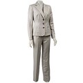 Tahari ASL Women's Tan Linen Textured Pant Suit