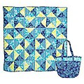 Kaanapali Handcrafted Cotton Throw in a Tote Bag