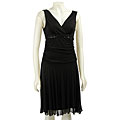 Connected Apparel Women's Sheer Matte Jersey Dress