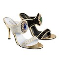 Beston Suede Two-band Sunflower Sandals