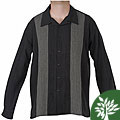 Men's Black Long-sleeve Havana Shirt (Guatemala)