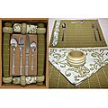 Olive Color 42-piece Table Linen Set (India)