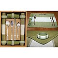Moss Color 42-piece Table Linen Set (India)